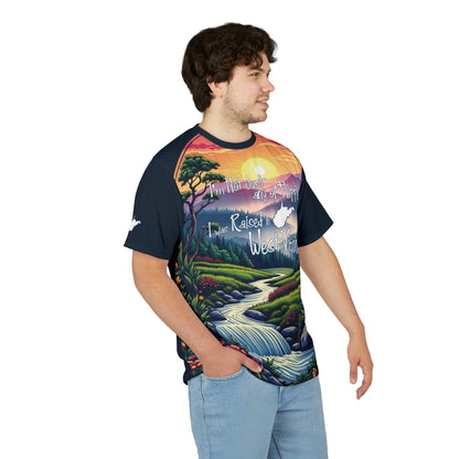 Unisex Graphic Tee Shirt | "Not Just Any Ol' Hippie West Virginia" by Nicodemus Studios-Nicodemus Studios