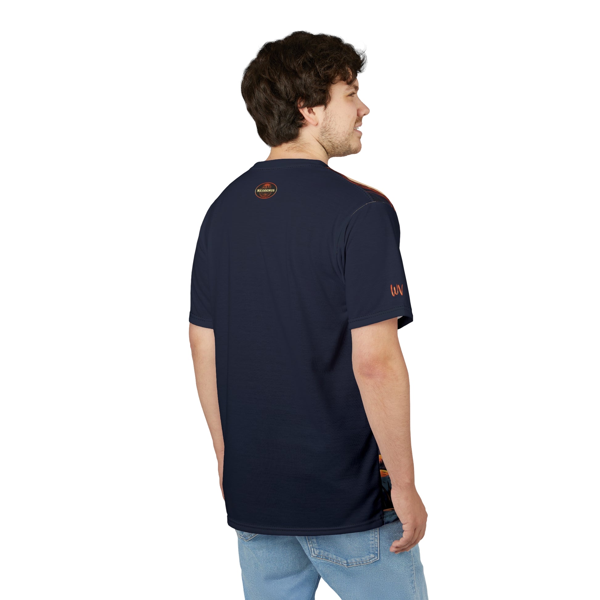 Unisex Graphic Tee Shirt | "Stories Burn Brighter Around a West Virginia Fire" by Nicodemus Studios-Nicodemus Studios