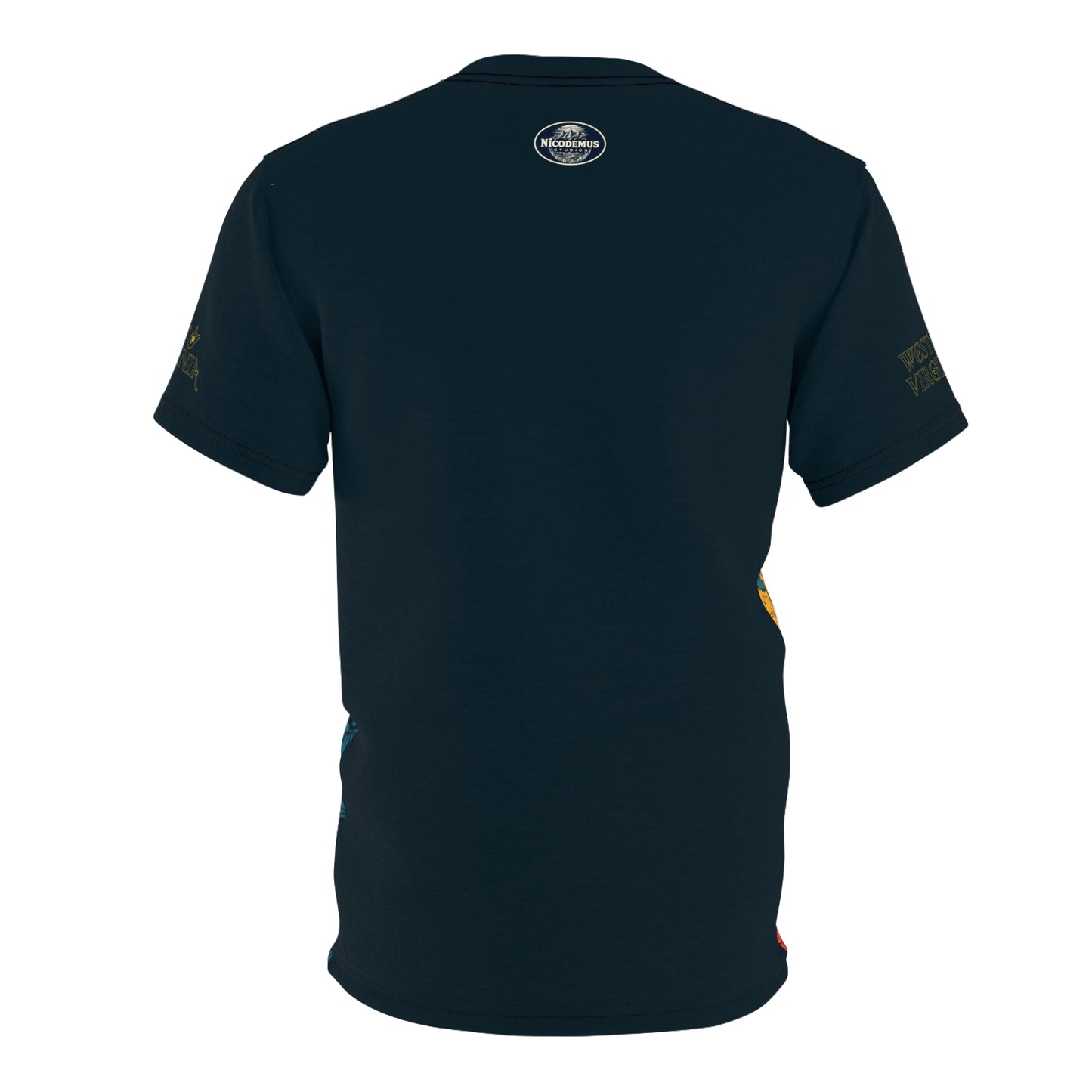 Unisex Graphic Tee Shirt | "WV Seasoned Hiker" by Nicodemus Studios-Nicodemus Studios