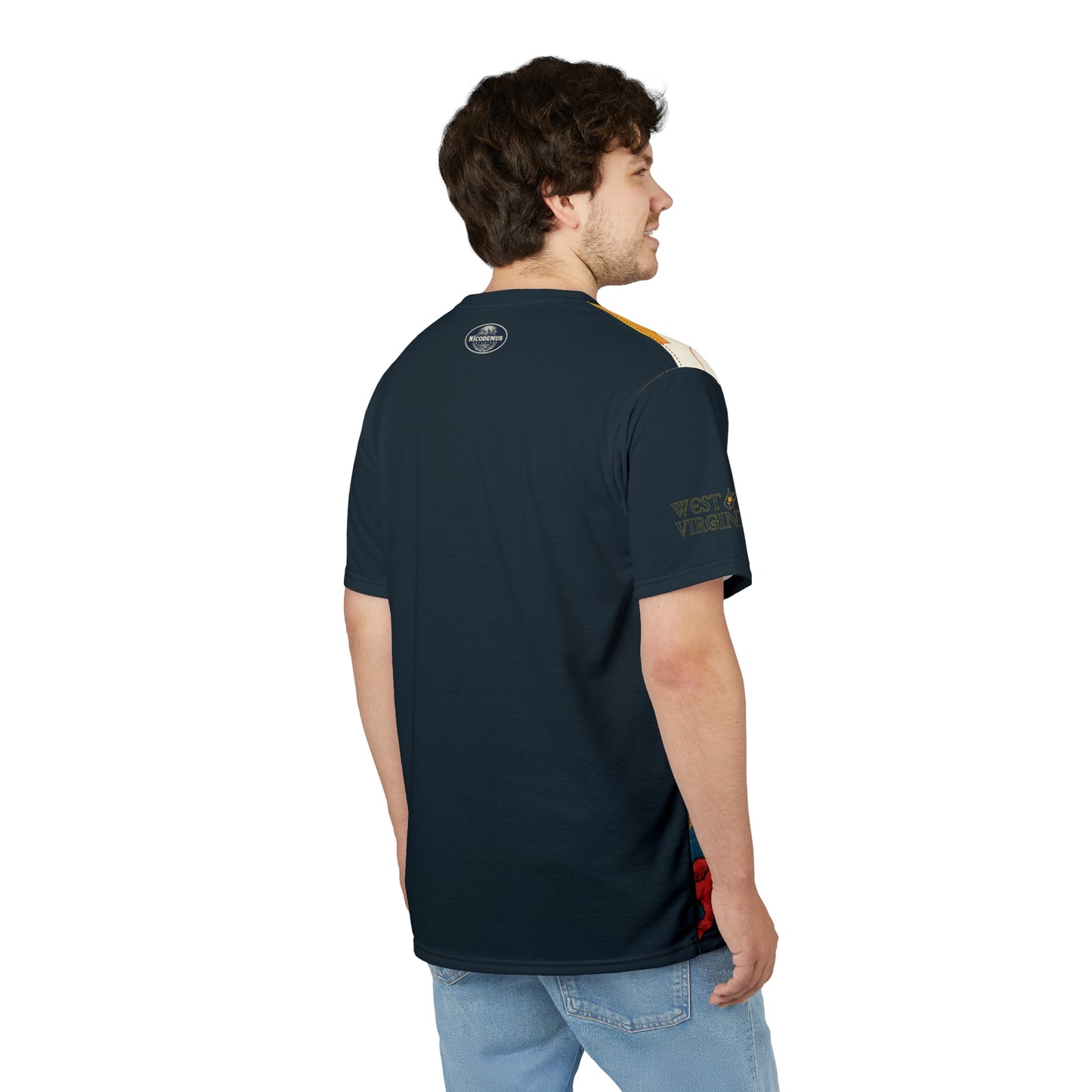 Unisex Graphic Tee Shirt | "WV Seasoned Hiker" by Nicodemus Studios-Nicodemus Studios