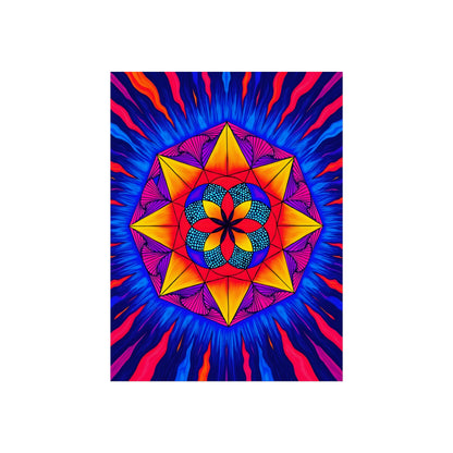 Vibrant Fine Art Matte Poster Print | "Life from Estar" by Nicodemus Studios-12″ x 16″ (Vertical)-Matte-Nicodemus Studios