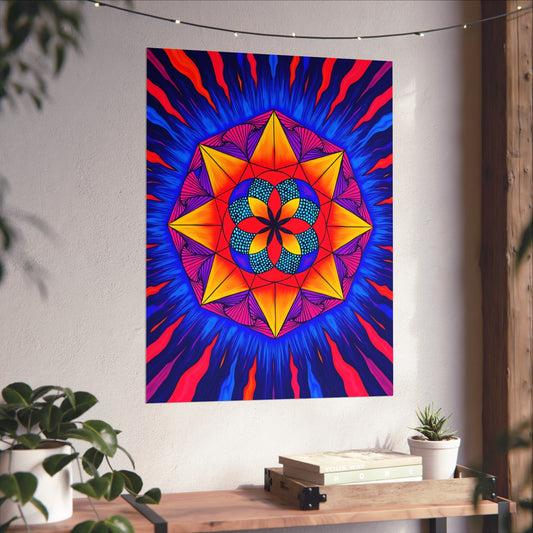 Vibrant Fine Art Matte Poster Print | "Life from Estar" by Nicodemus Studios-24" x 32" (Vertical)-Matte-Nicodemus Studios