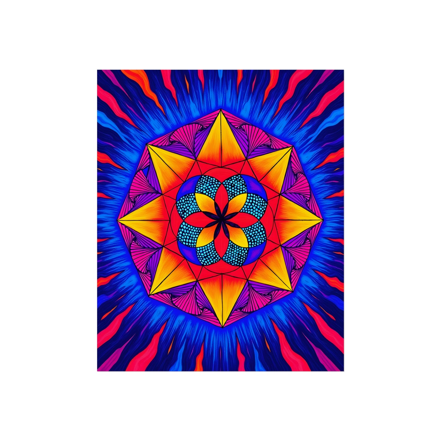 Vibrant Fine Art Matte Poster Print | "Life from Estar" by Nicodemus Studios-9″ x 11″ (Vertical)-Matte-Nicodemus Studios