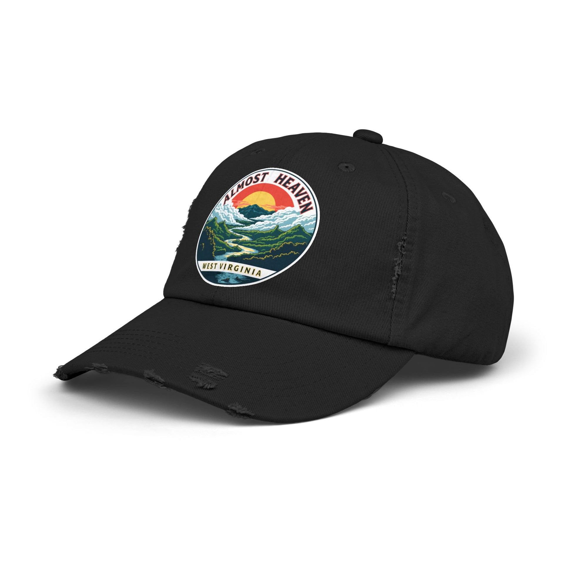 Vintage Dad Style Hat | "Almost Heaven West Virginia"-Nicodemus Studios