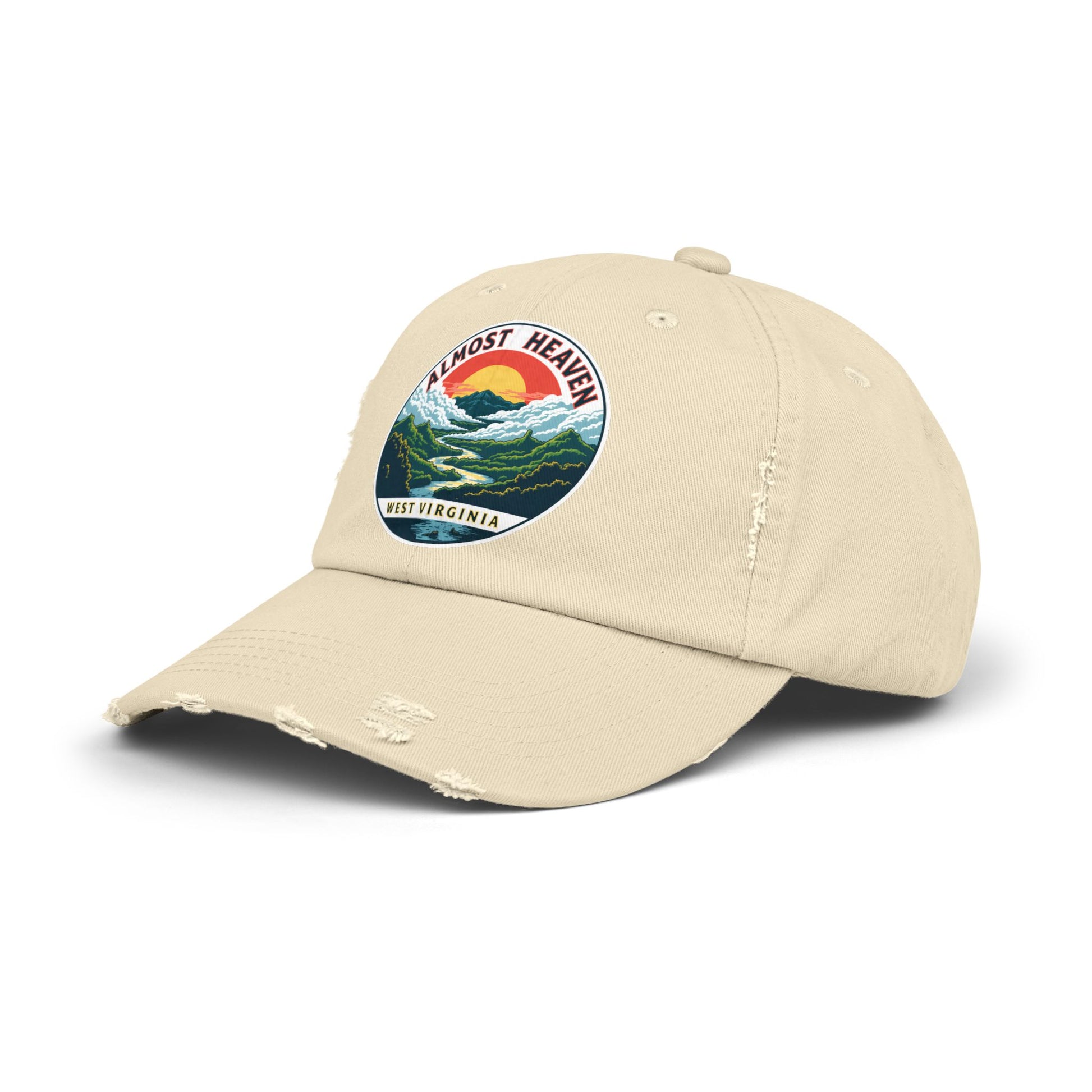 Vintage Dad Style Hat | "Almost Heaven West Virginia"-Nicodemus Studios
