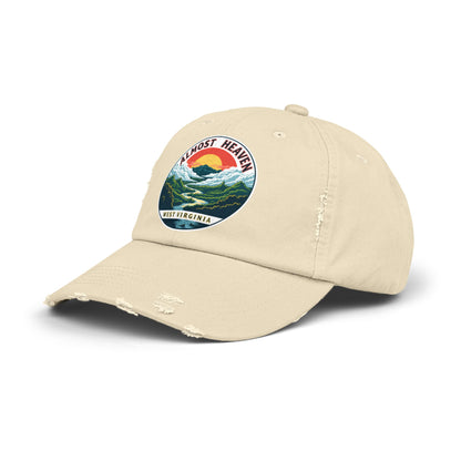 Vintage Dad Style Hat | "Almost Heaven West Virginia"-Nicodemus Studios