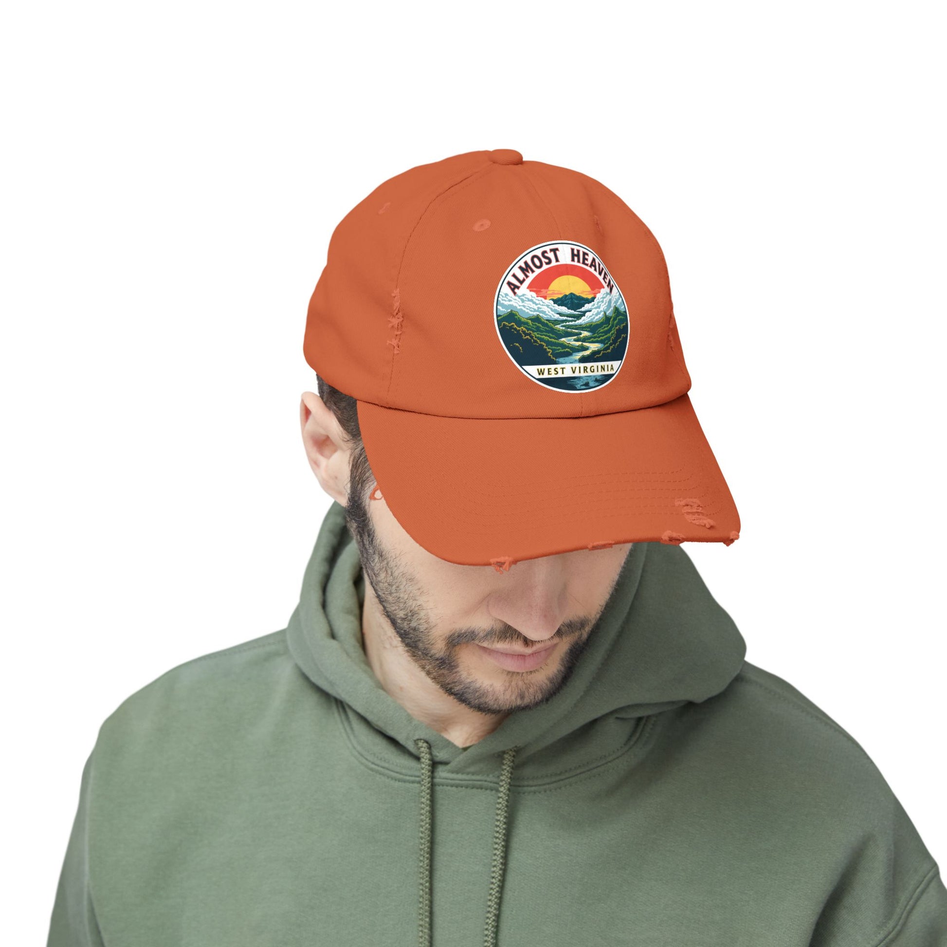 Vintage Dad Style Hat | "Almost Heaven West Virginia"-Nicodemus Studios