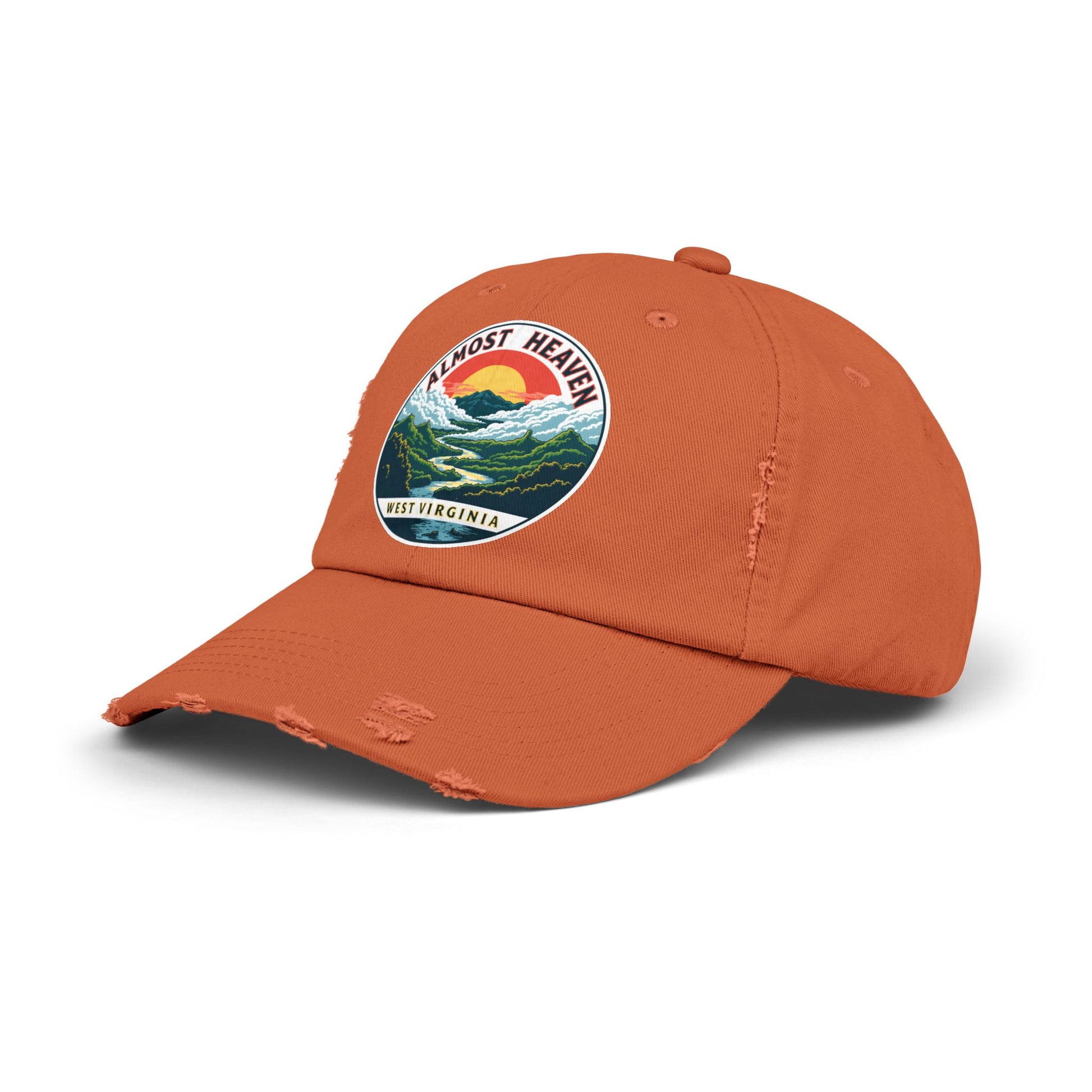 Vintage Dad Style Hat | "Almost Heaven West Virginia"-Nicodemus Studios