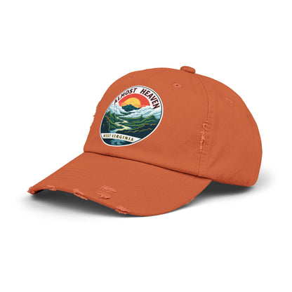 Vintage Dad Style Hat | "Almost Heaven West Virginia"-Nicodemus Studios