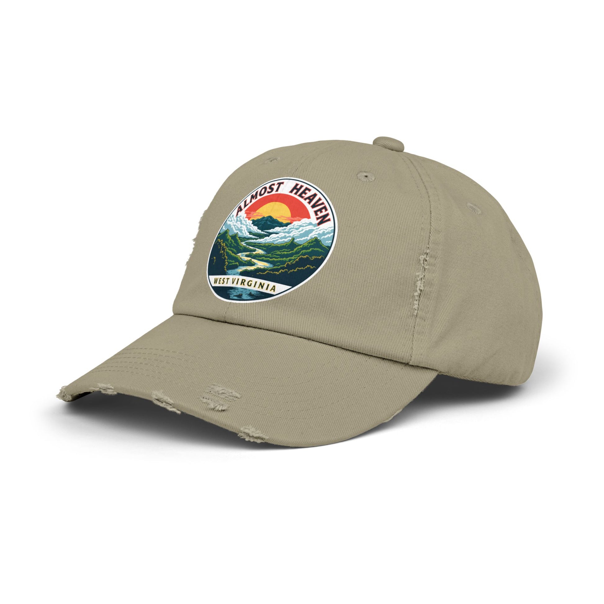 Vintage Dad Style Hat | "Almost Heaven West Virginia"-Nicodemus Studios