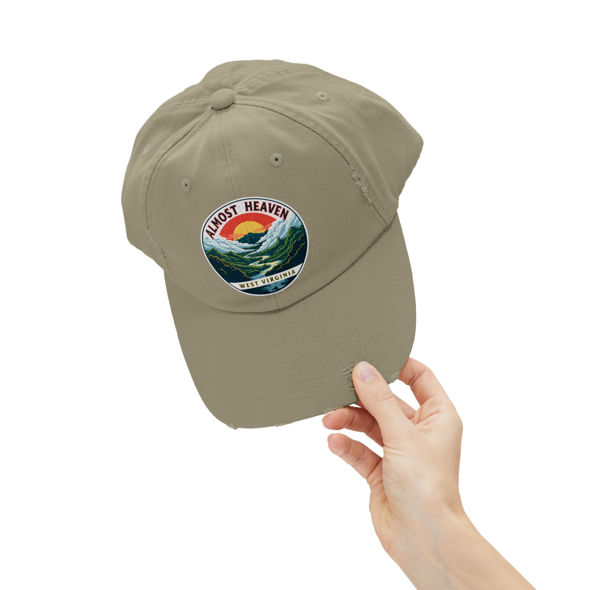 Vintage Dad Style Hat | "Almost Heaven West Virginia"-Nicodemus Studios
