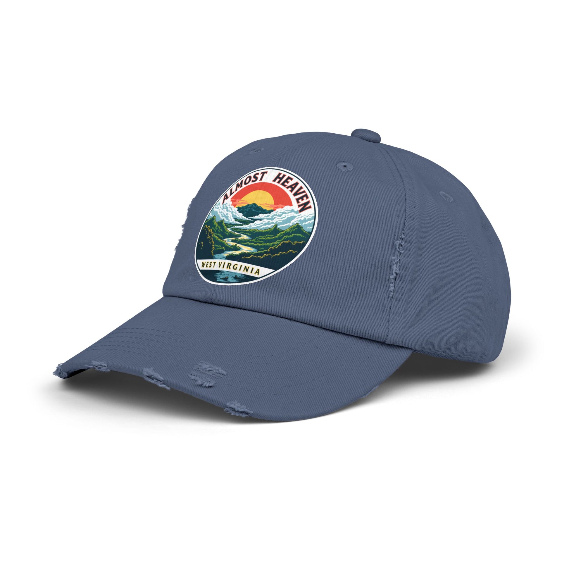 Vintage Dad Style Hat | "Almost Heaven West Virginia"-Nicodemus Studios
