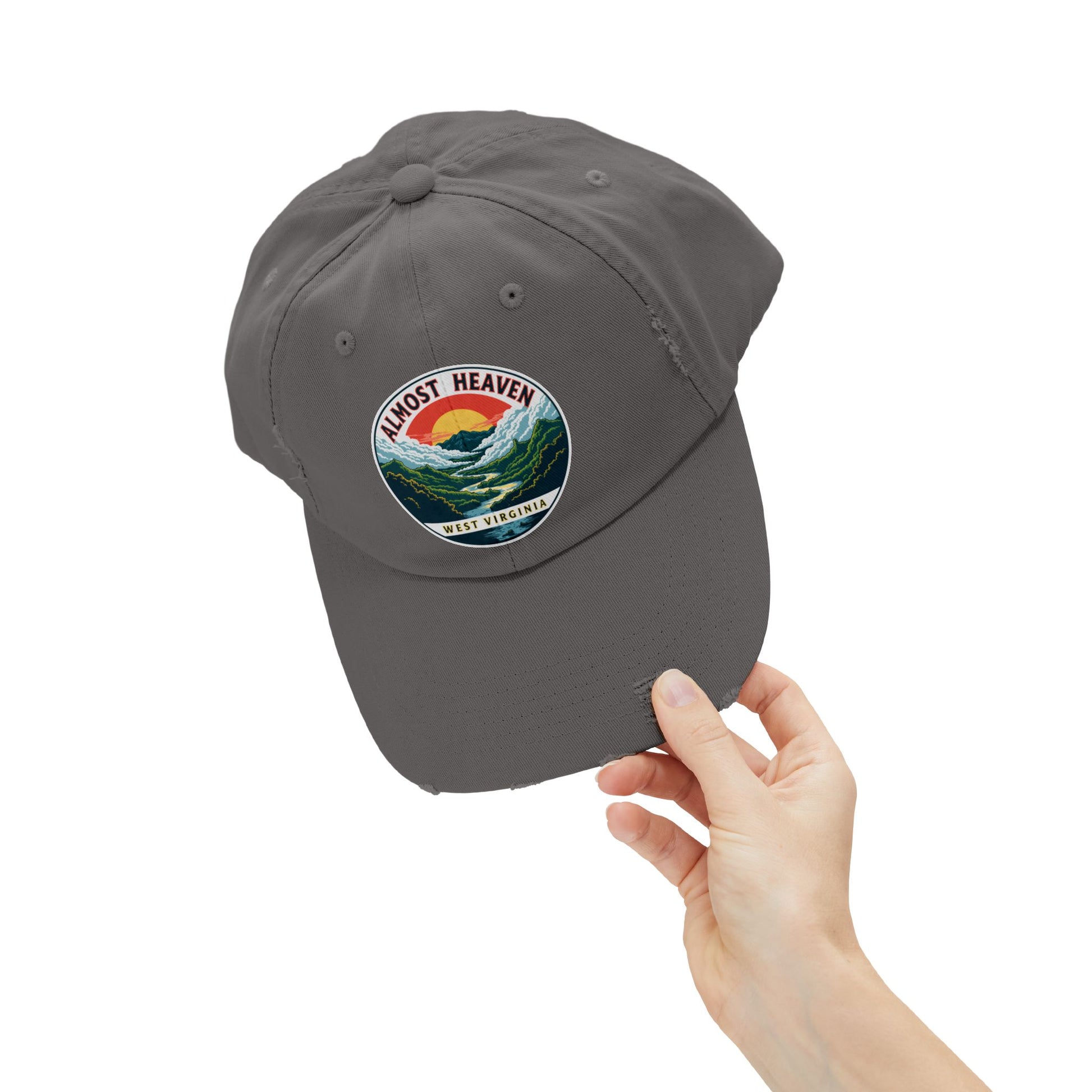 Vintage Dad Style Hat | "Almost Heaven West Virginia"-Nicodemus Studios