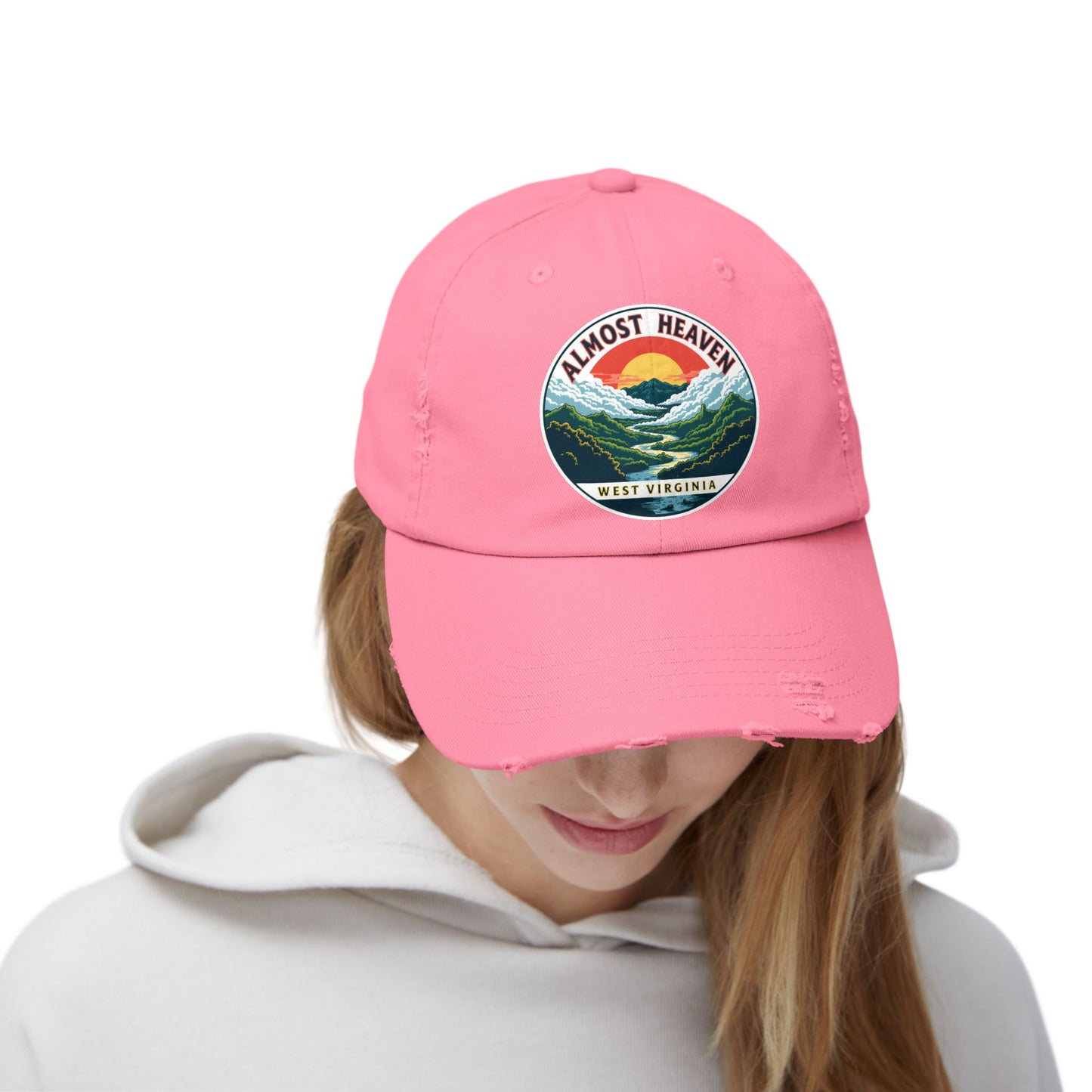 Vintage Dad Style Hat | "Almost Heaven West Virginia"-Nicodemus Studios
