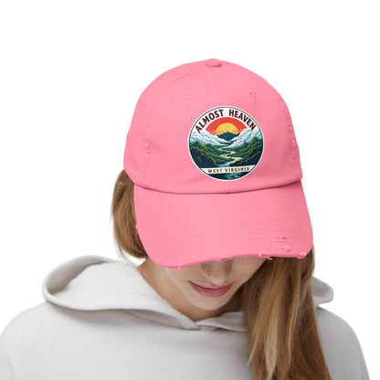 Vintage Dad Style Hat | "Almost Heaven West Virginia"-Nicodemus Studios