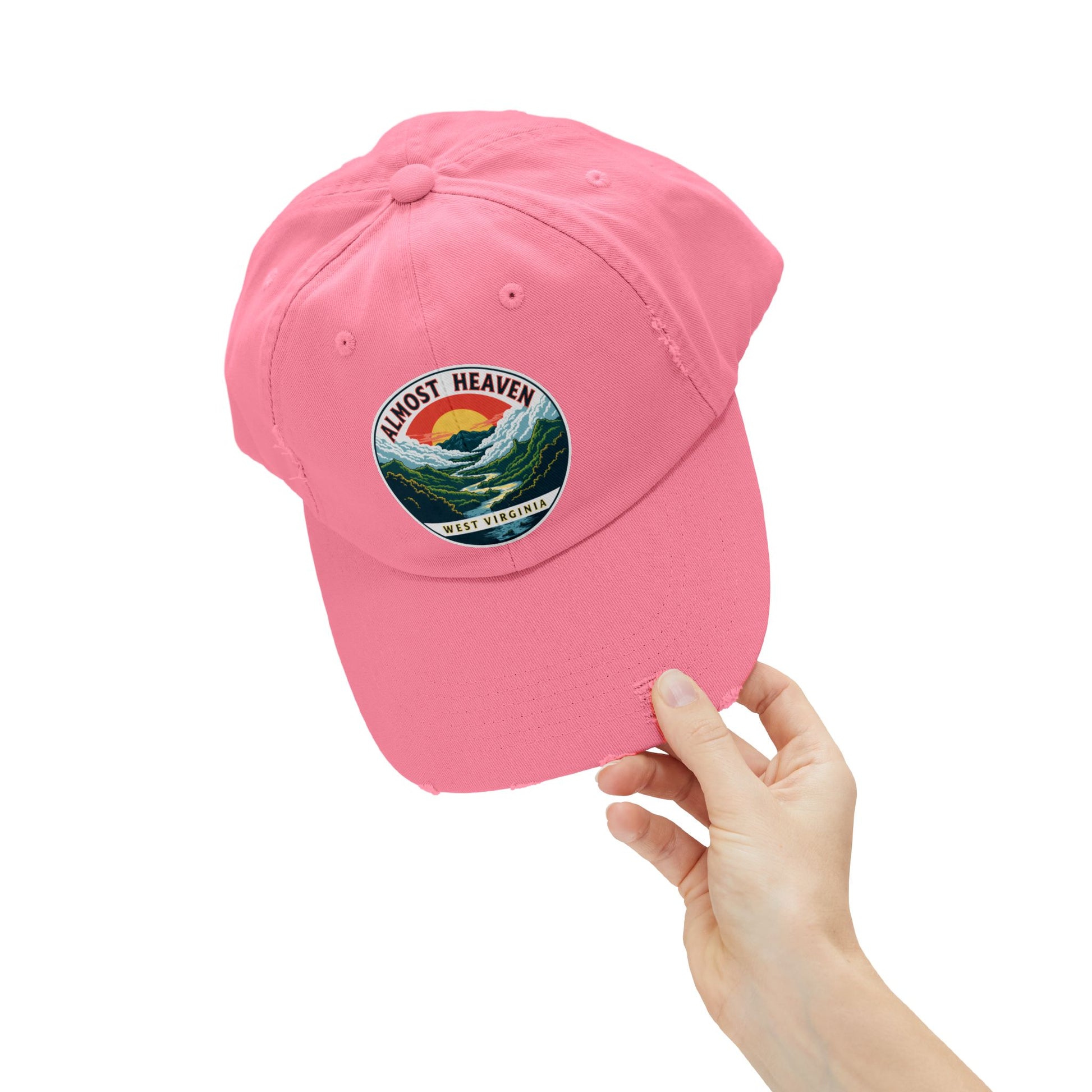 Vintage Dad Style Hat | "Almost Heaven West Virginia"-Nicodemus Studios