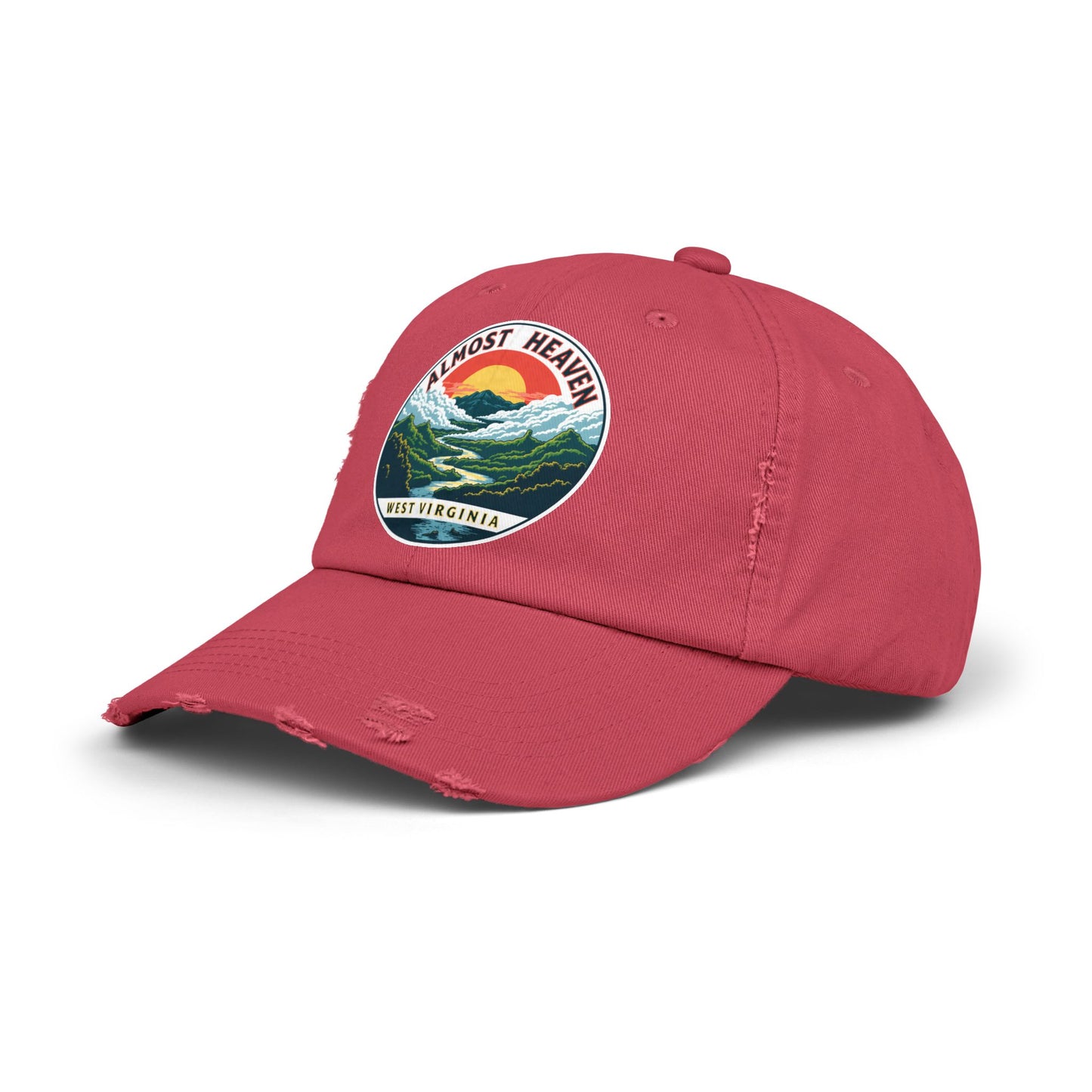 Vintage Dad Style Hat | "Almost Heaven West Virginia"-Nicodemus Studios