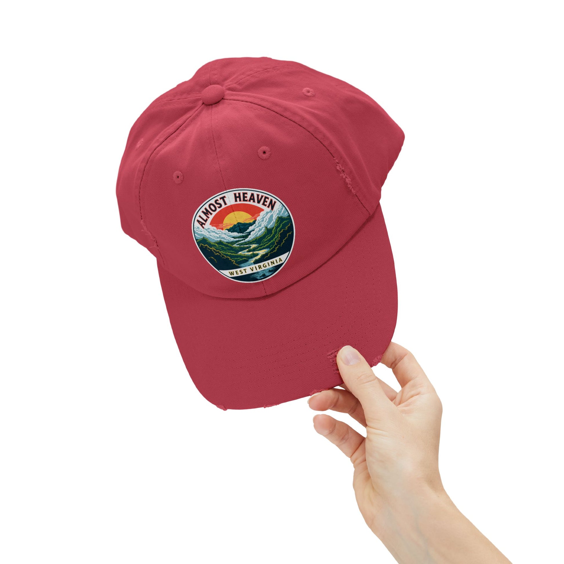 Vintage Dad Style Hat | "Almost Heaven West Virginia"-Nicodemus Studios