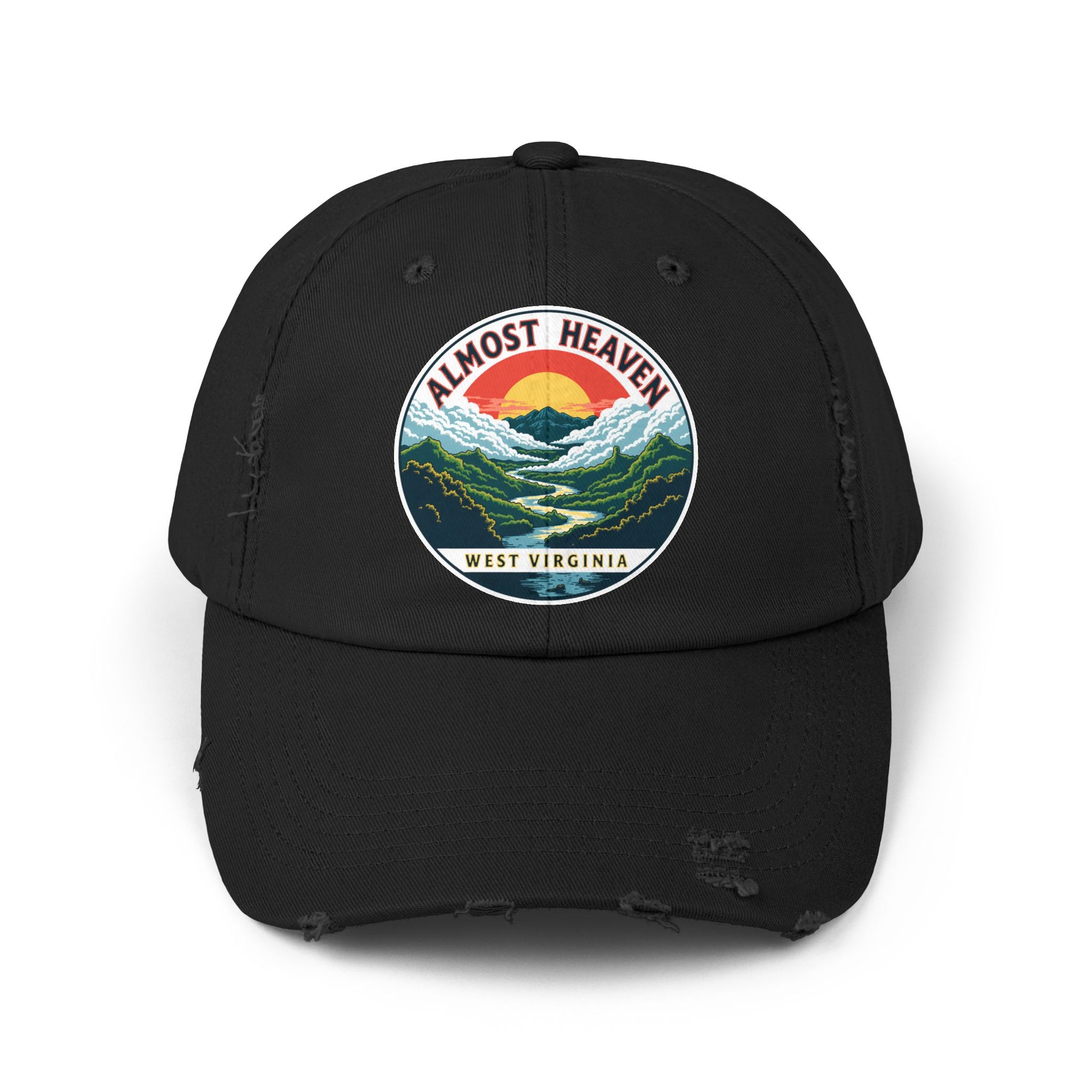 Vintage Dad Style Hat | "Almost Heaven West Virginia"-Nicodemus Studios