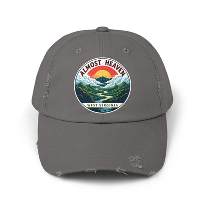 Vintage Dad Style Hat | "Almost Heaven West Virginia"-Nickel-One size-Nicodemus Studios