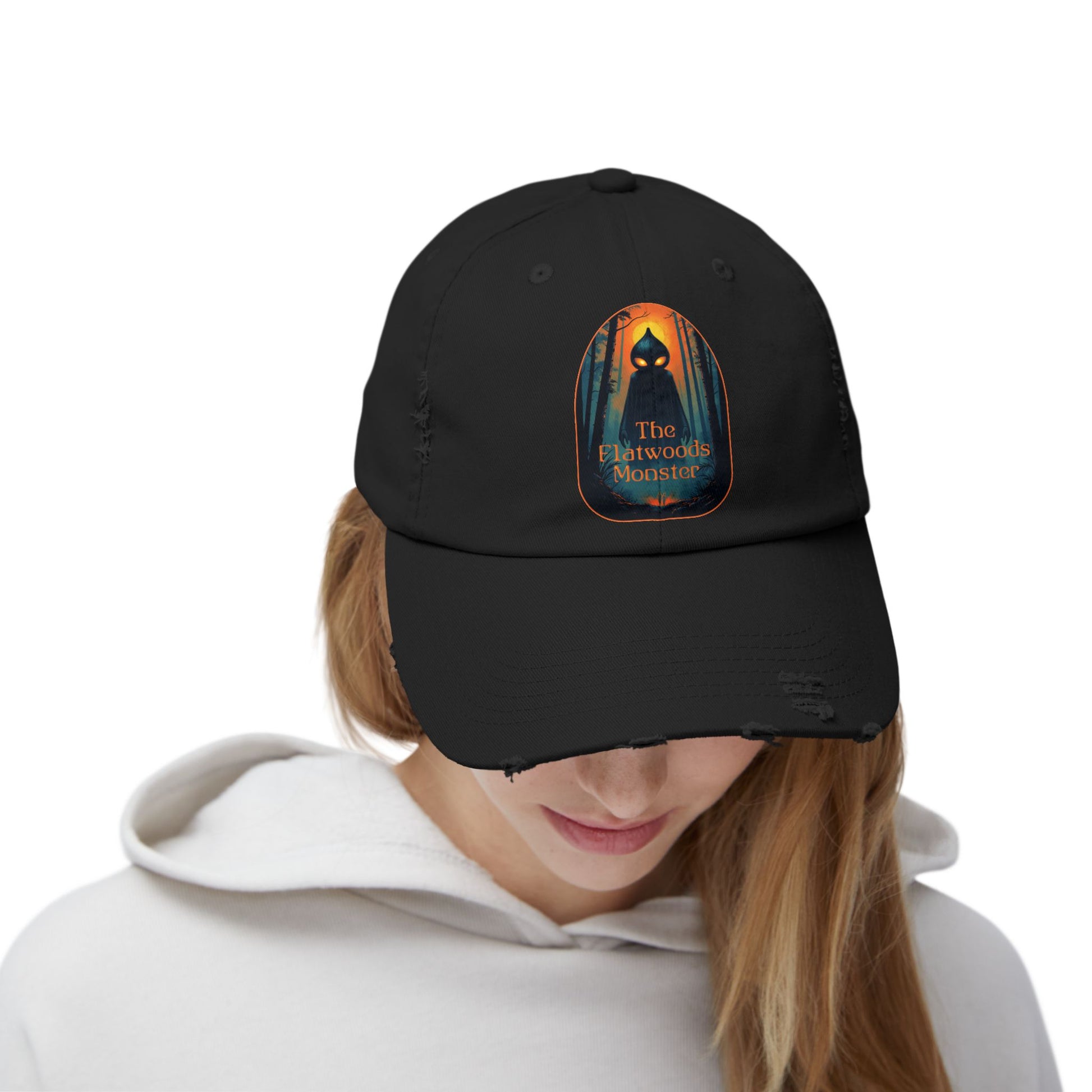 Vintage Distressed Cap| The Flatwoods Monster-Nicodemus Studios