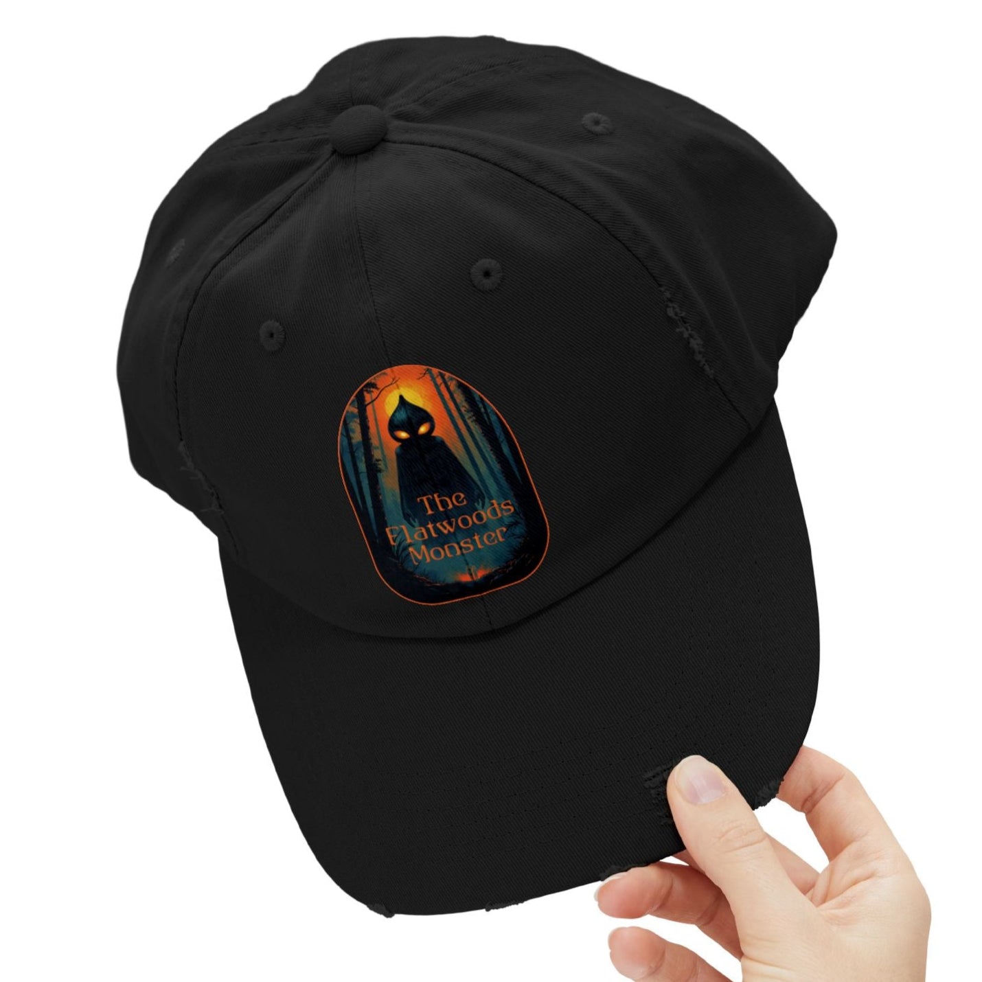Vintage Distressed Cap| The Flatwoods Monster-Nicodemus Studios