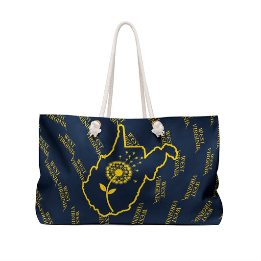 West Virginia Dandelion Design Weekender Bag