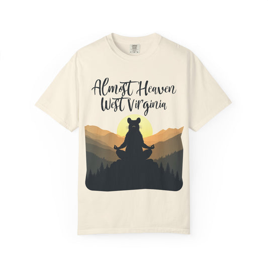 West Virginia "Lotus Racoon 2" Garment-Dyed T-Shirt
