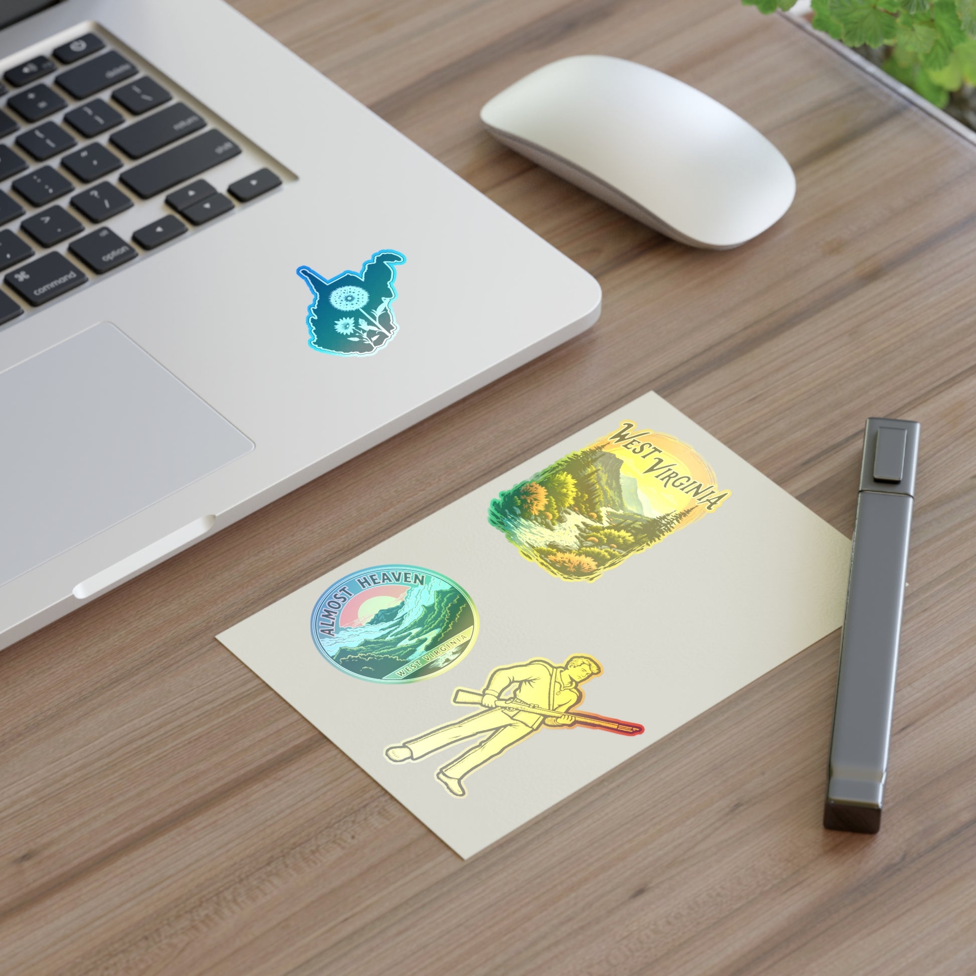 West Virginia Sticker Sheets - Vibrant Outdoor Theme with Scenic Graphics-Nicodemus Studios