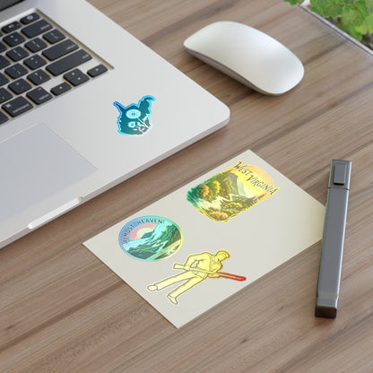 West Virginia Sticker Sheets - Vibrant Outdoor Theme with Scenic Graphics-Nicodemus Studios