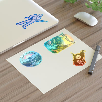 West Virginia Sticker Sheets - Vibrant Outdoor Theme with Scenic Graphics-Nicodemus Studios