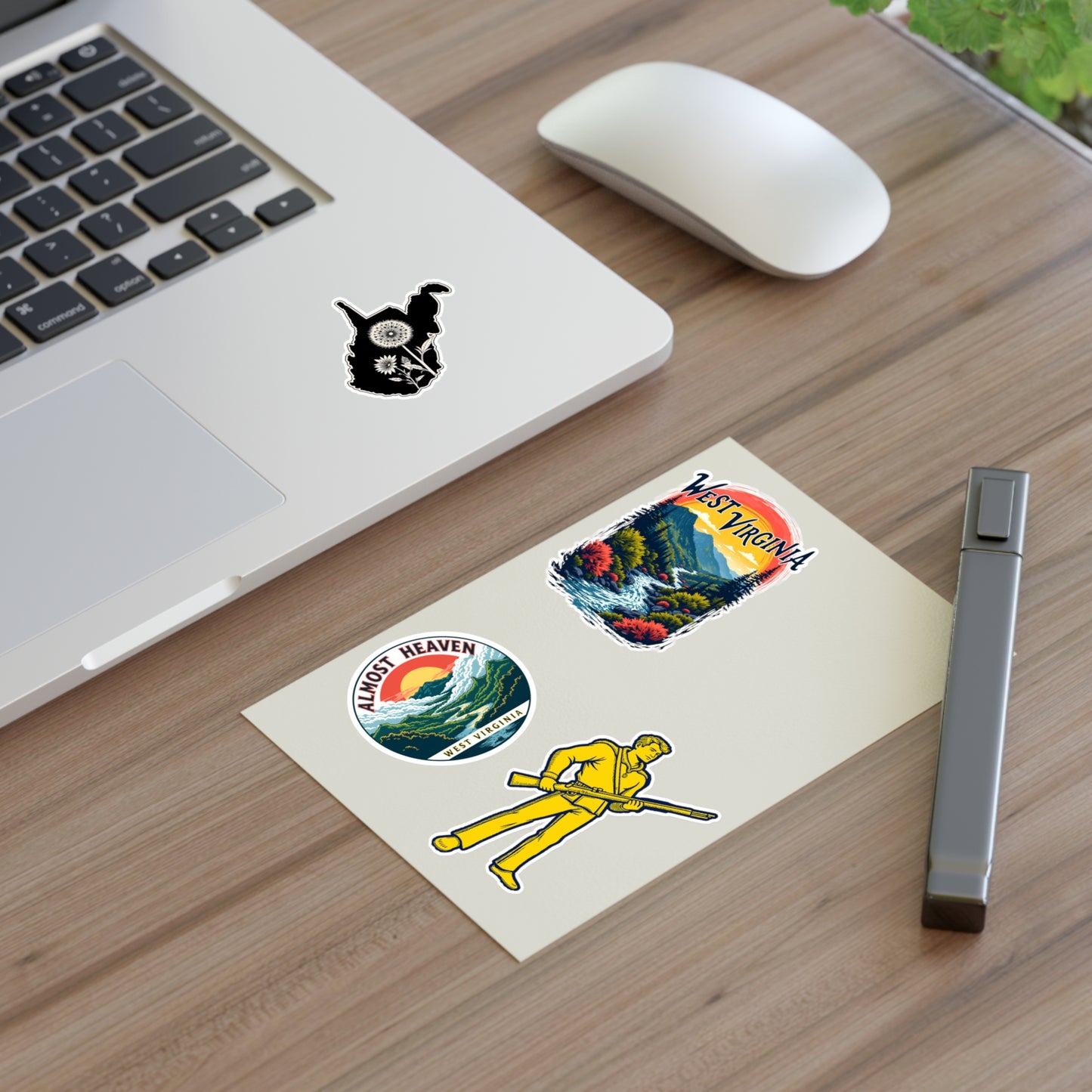 West Virginia Sticker Sheets - Vibrant Outdoor Theme with Scenic Graphics-Nicodemus Studios