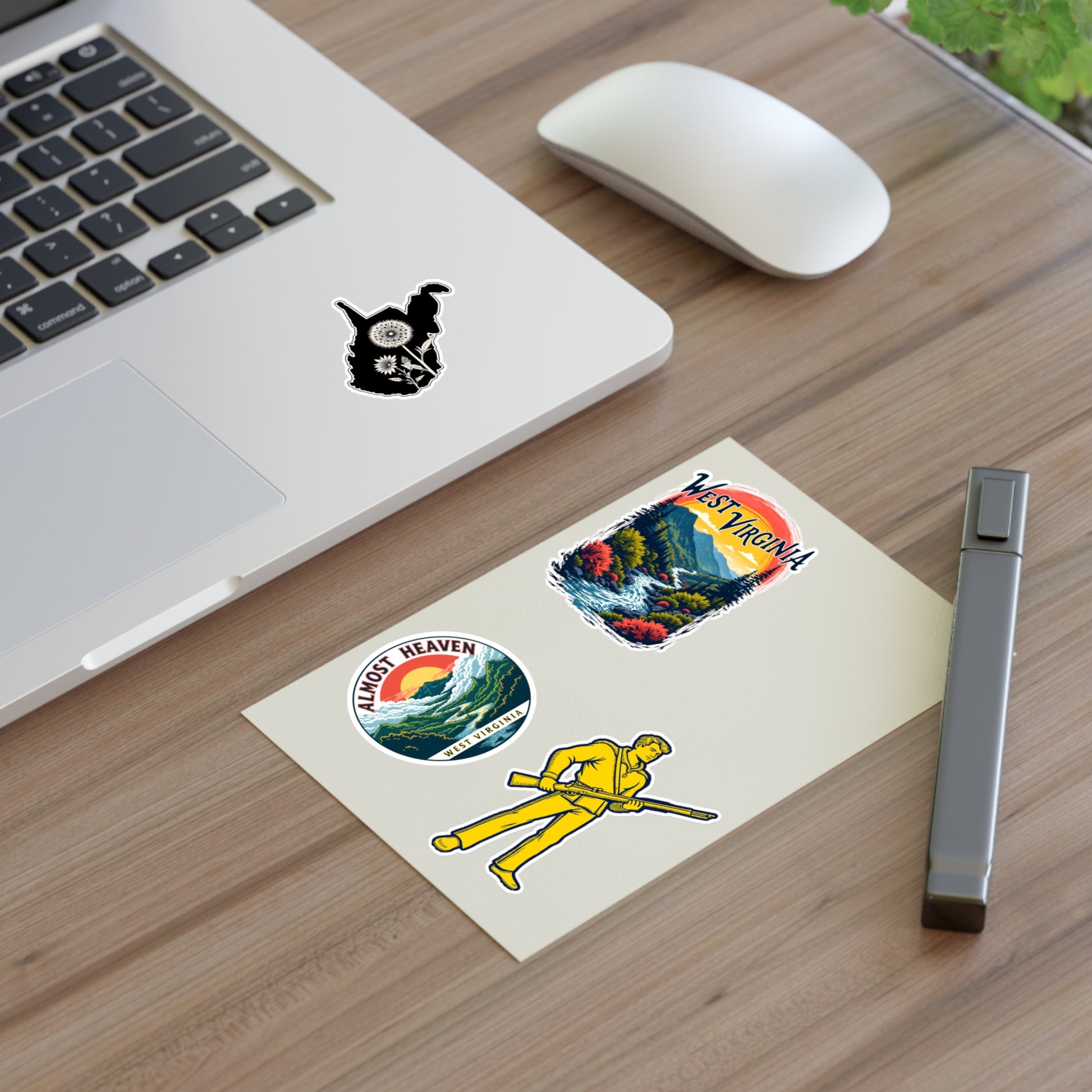 West Virginia Sticker Sheets - Vibrant Outdoor Theme with Scenic Graphics-Nicodemus Studios