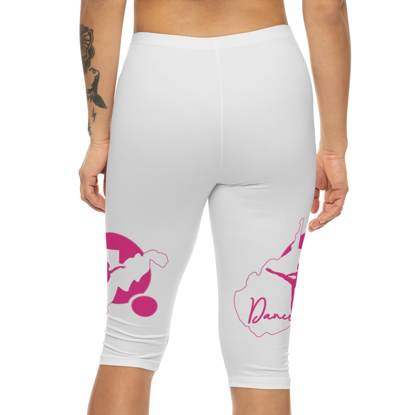 Women's Capri Leggings | WV Dance Script 01-Nicodemus Studios