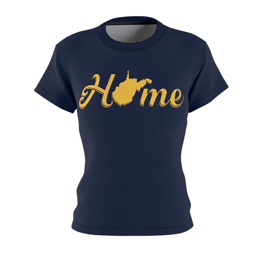 Women's Graphic Tee Shirt | "Home WV" by Nicodemus Studios-XS-Black stitching-6 oz.-Nicodemus Studios