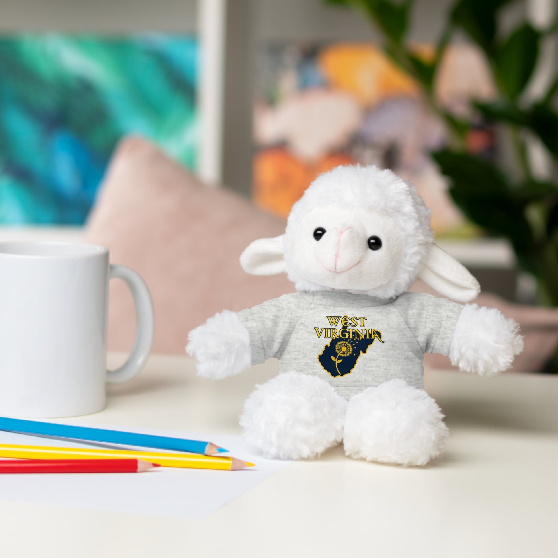 WV Plushies | West Virginia Dandelion Plushie Tee-Nicodemus Studios