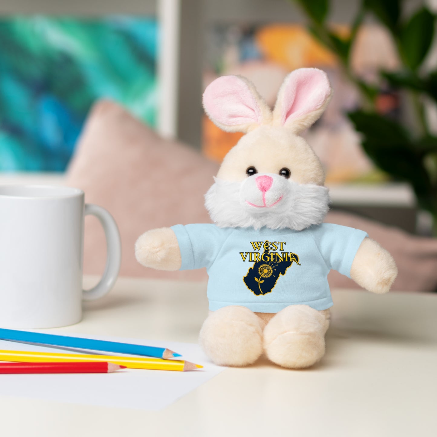 WV Plushies | West Virginia Dandelion Plushie Tee-Nicodemus Studios