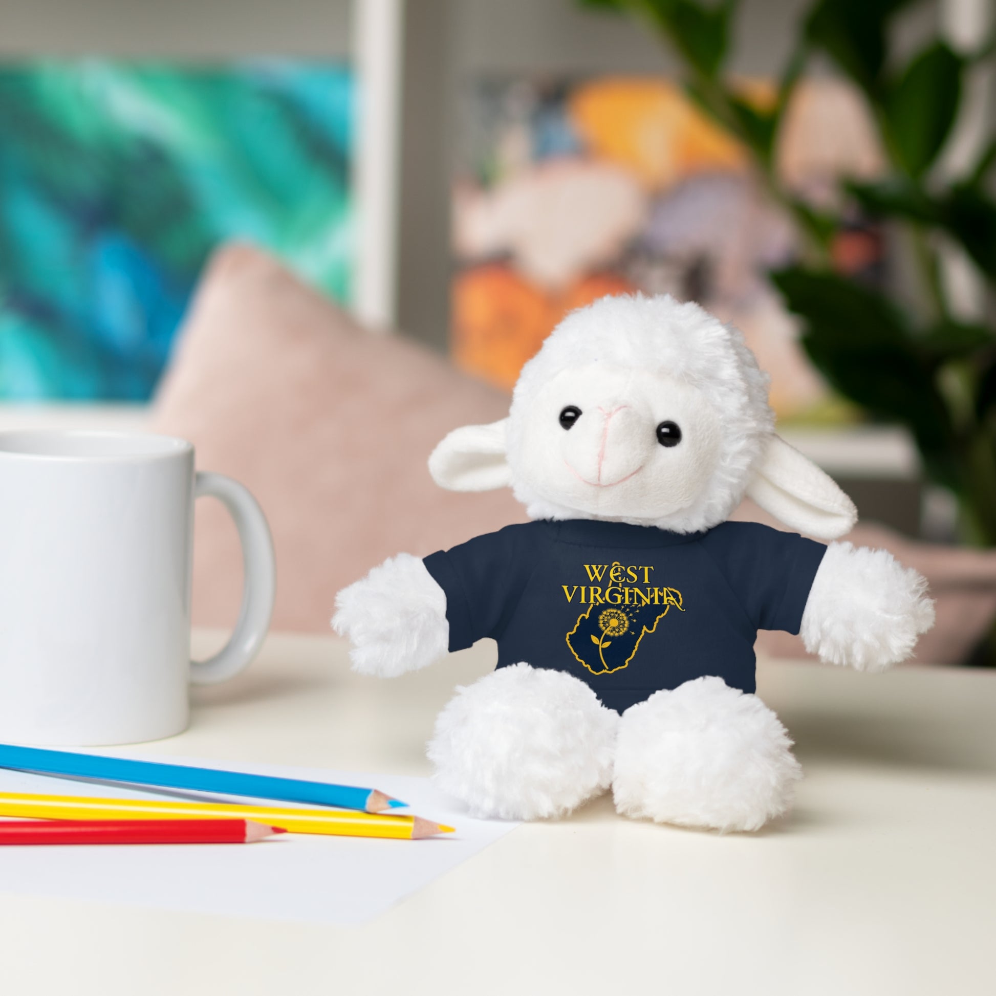 WV Plushies | West Virginia Dandelion Plushie Tee-Nicodemus Studios