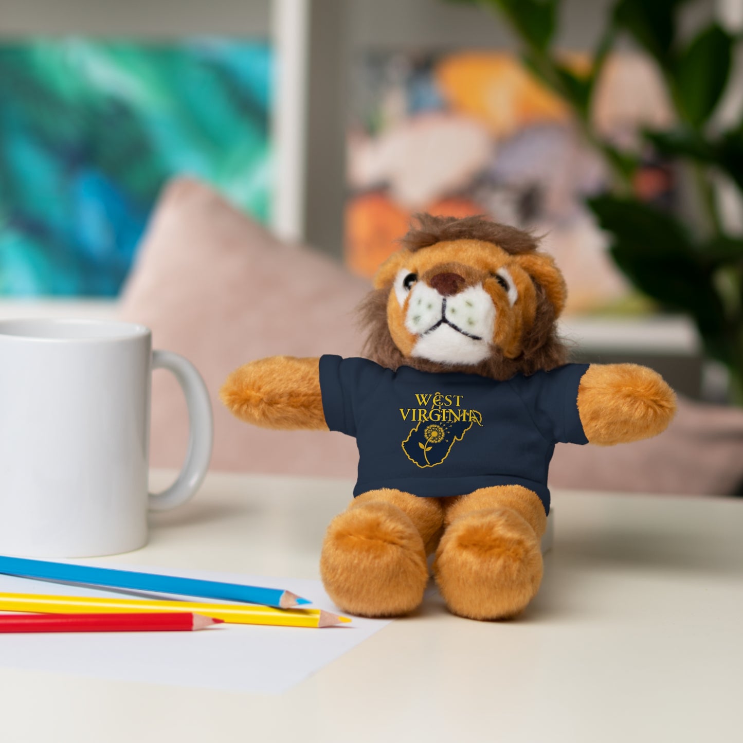 WV Plushies | West Virginia Dandelion Plushie Tee-Nicodemus Studios