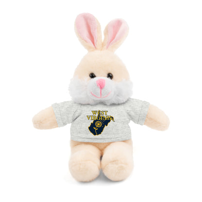 WV Plushies | West Virginia Dandelion Plushie Tee-Ash-Bunny-8"-Nicodemus Studios