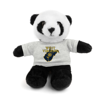 WV Plushies | West Virginia Dandelion Plushie Tee-Ash-Panda-8"-Nicodemus Studios