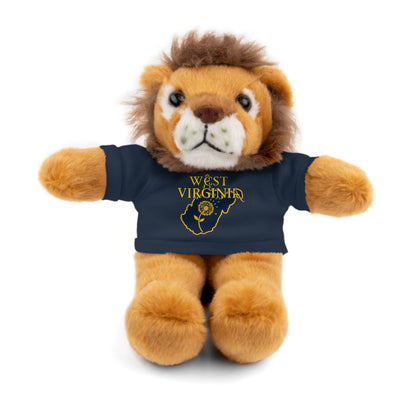 WV Plushies | West Virginia Dandelion Plushie Tee-Navy-Lion-8"-Nicodemus Studios