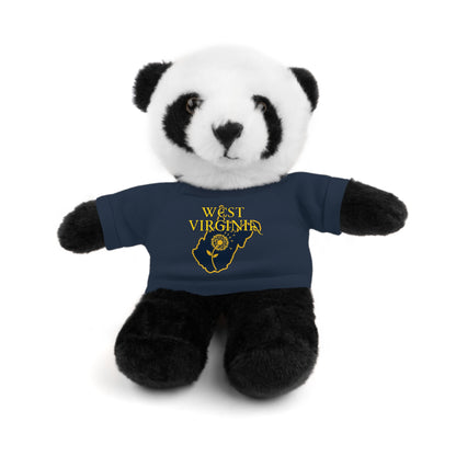 WV Plushies | West Virginia Dandelion Plushie Tee-Navy-Panda-8"-Nicodemus Studios