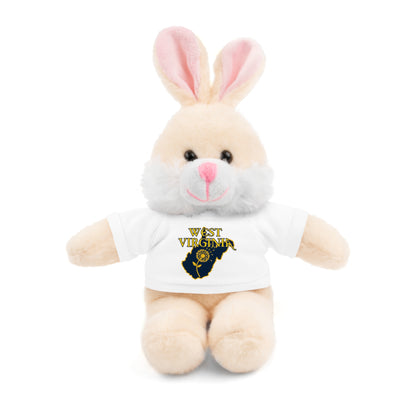 WV Plushies | West Virginia Dandelion Plushie Tee-White-Bunny-8"-Nicodemus Studios