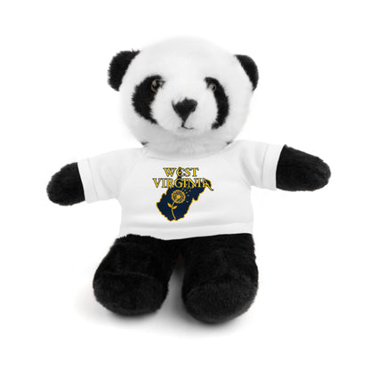 WV Plushies | West Virginia Dandelion Plushie Tee-White-Panda-8"-Nicodemus Studios