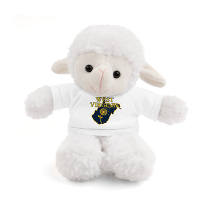WV Plushies | West Virginia Dandelion Plushie Tee-White-Sheep-8"-Nicodemus Studios