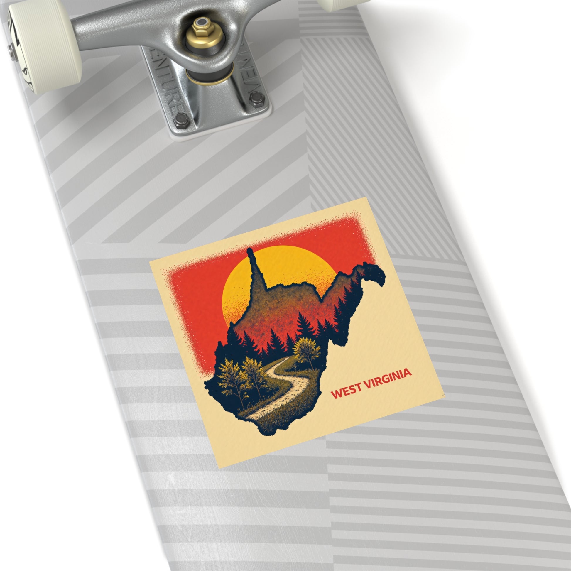 WV "Summer Whisper" Square Indoor/Outdoor sticker-Nicodemus Studios