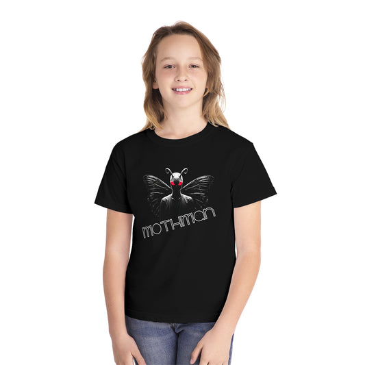Youth Graphic Tee | Mothman-Black-XS-Nicodemus Studios